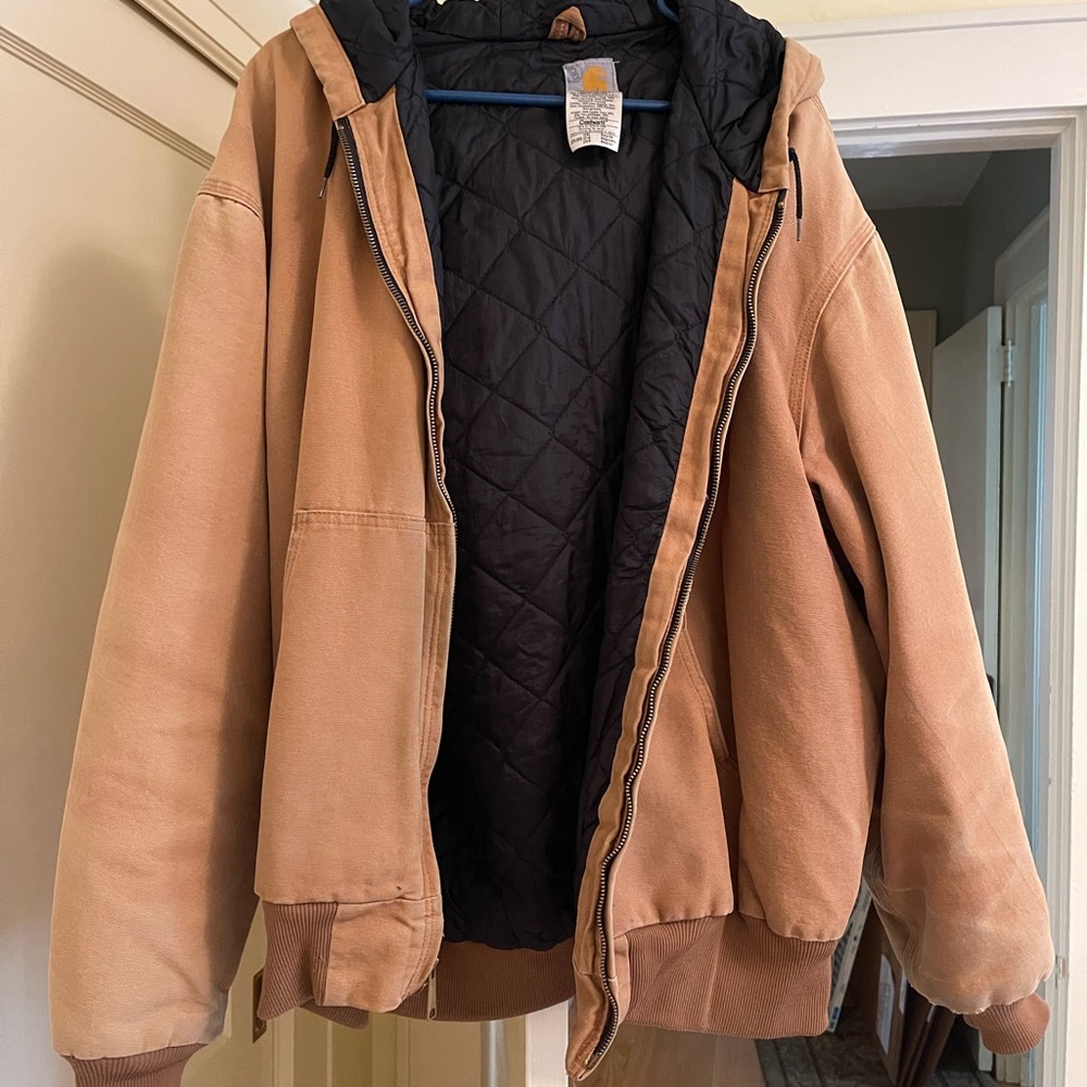 Carhartt Tan XXL 2XL Performance Jacket with Quilted Lining